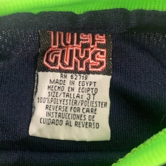 Tuff Guys Boys Navy & Green Basketball Graphic Tank Top Size 3T - Picture 3 of 5